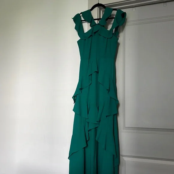 Bcbgmaxazria Womens Formal Maxi Evening Dress Green 2